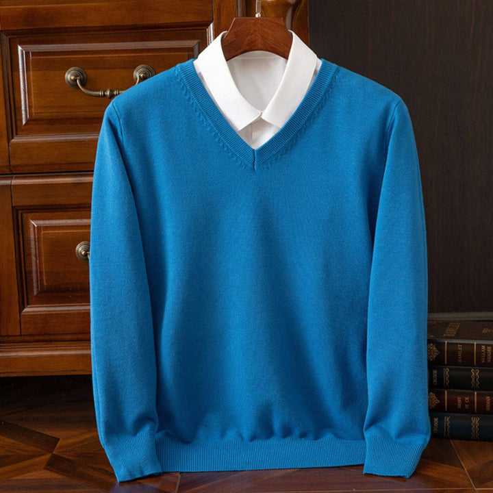 Matthew - Trendy V-Neck Men's Sweater