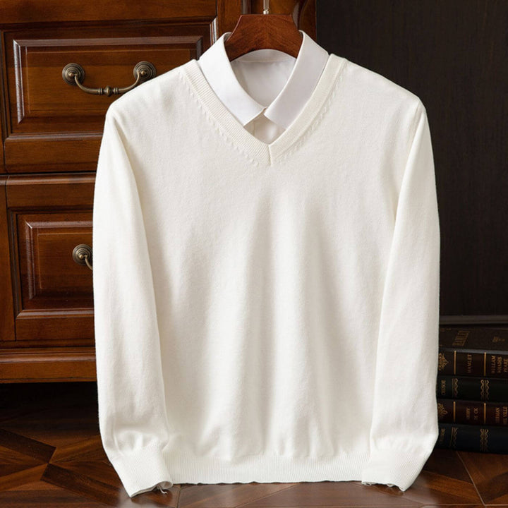 Matthew - Trendy V-Neck Men's Sweater