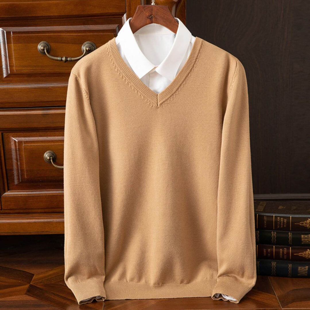 Matthew - Trendy V-Neck Men's Sweater