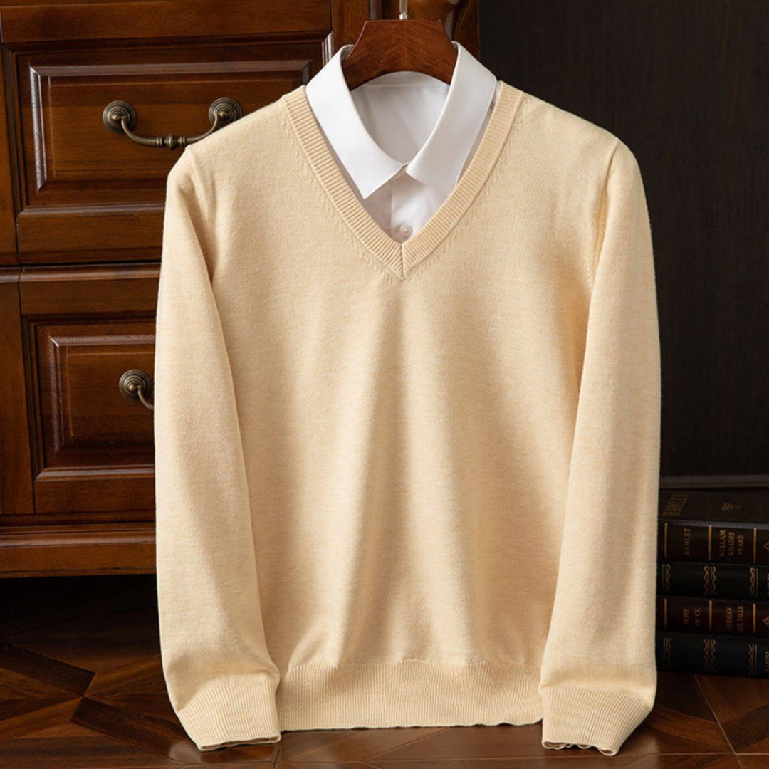 Matthew - Trendy V-Neck Men's Sweater