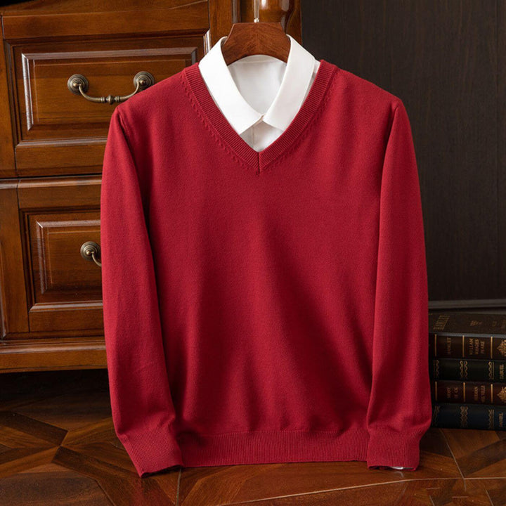 Matthew - Trendy V-Neck Men's Sweater