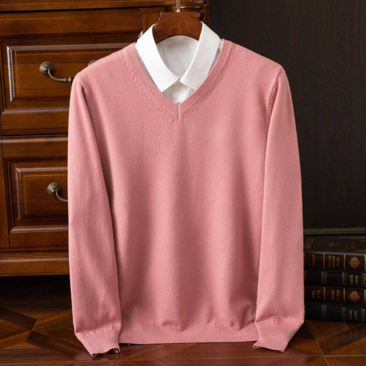 Matthew - Trendy V-Neck Men's Sweater
