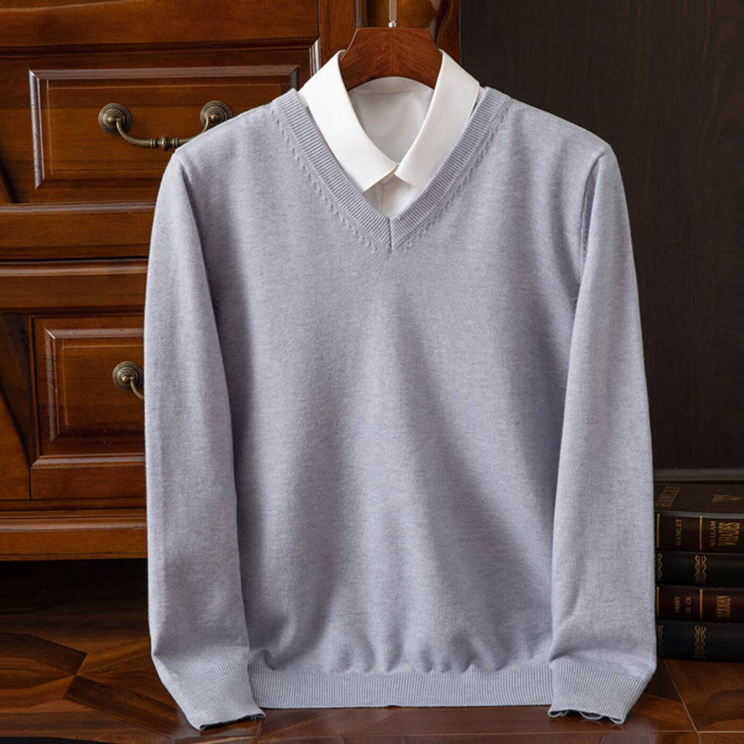 Matthew - Trendy V-Neck Men's Sweater
