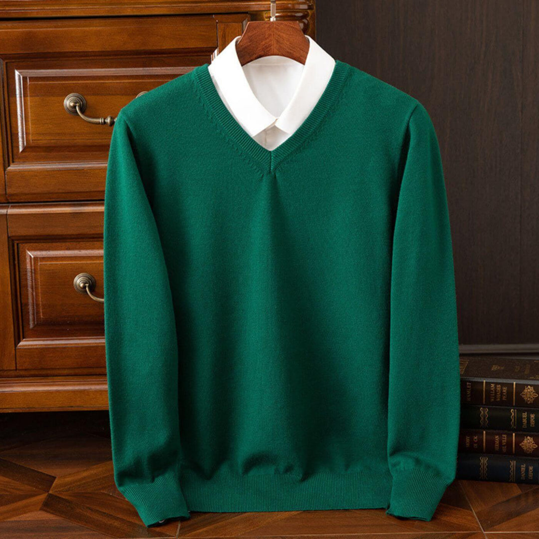 Matthew - Trendy V-Neck Men's Sweater