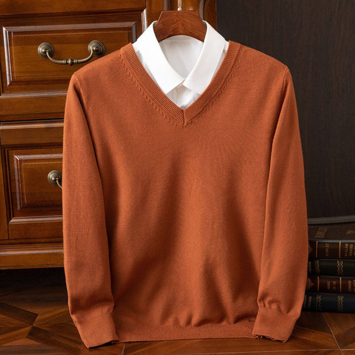 Matthew - Trendy V-Neck Men's Sweater