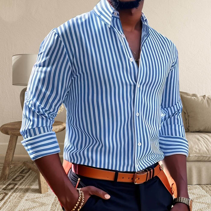 Maverick – Stripe Long Sleeve Shirt