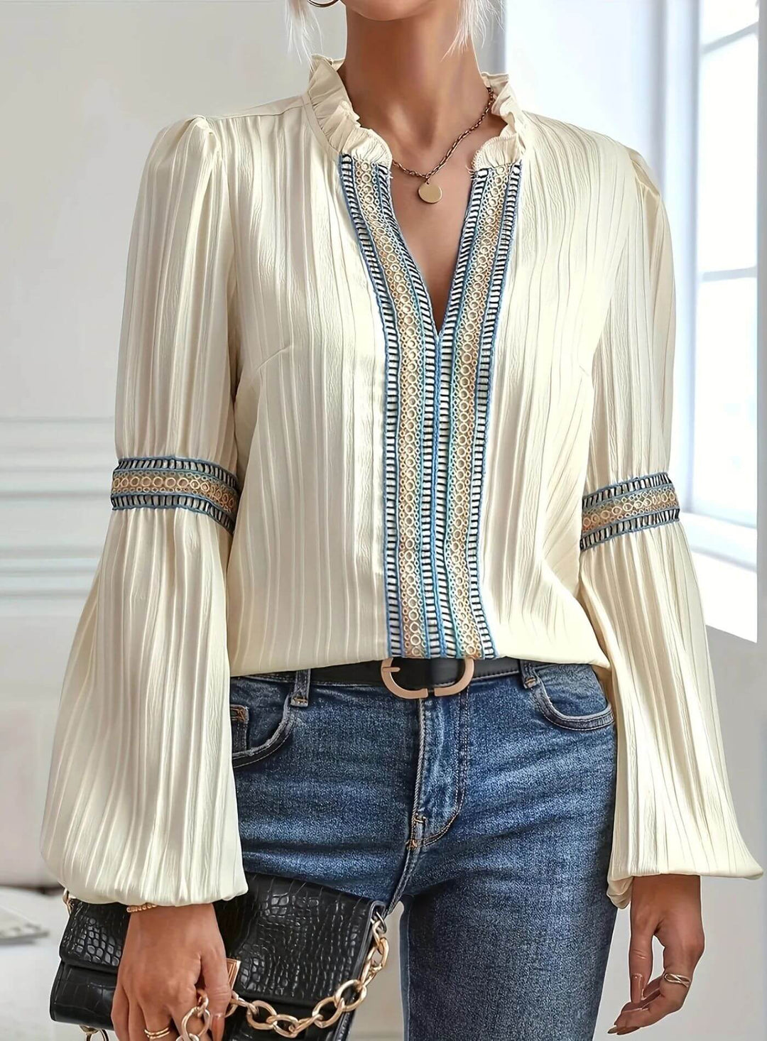 McKenna – Elegant Long Sleeve Blouse