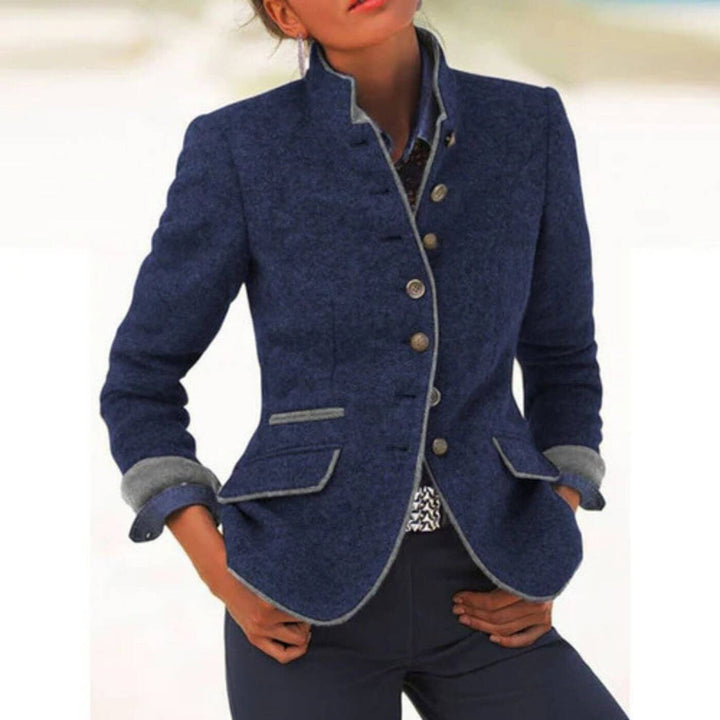 Michelle - Vintage Stand Collar Coat
