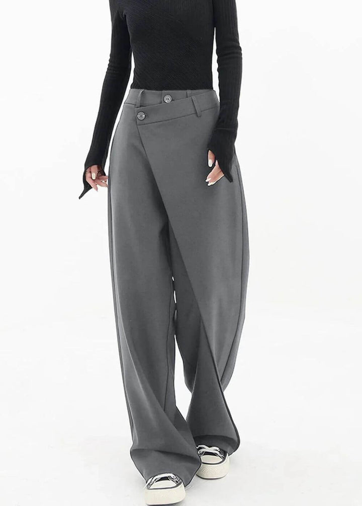 Olivia - Asymmetrical Layer Wide Leg Comfortable Pants