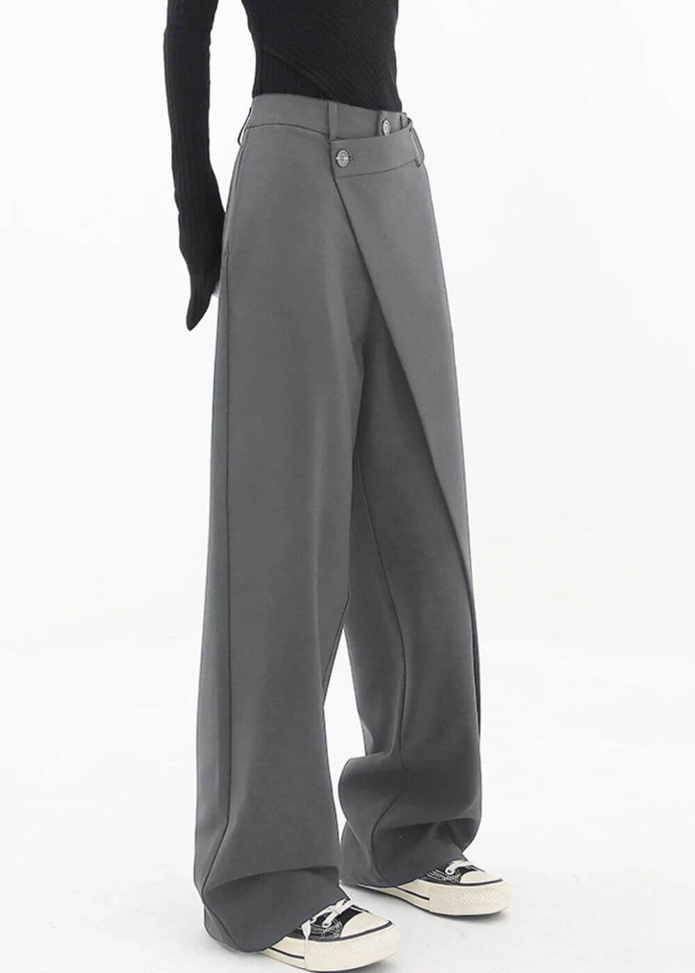 Olivia - Asymmetrical Layer Wide Leg Comfortable Pants