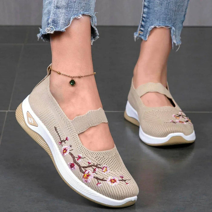 Paige – Non-slip Floral Orthopedic Shoes