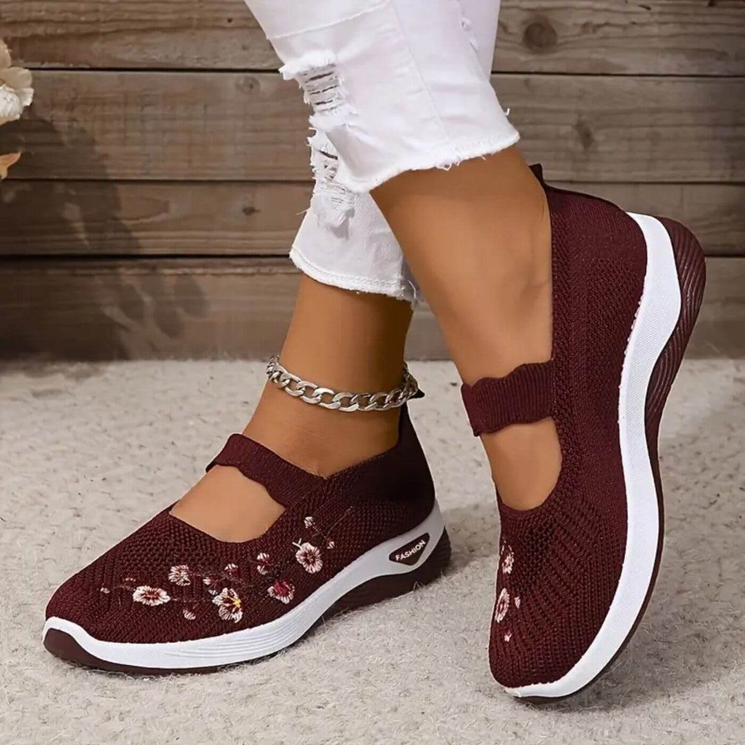 Paige – Non-slip Floral Orthopedic Shoes
