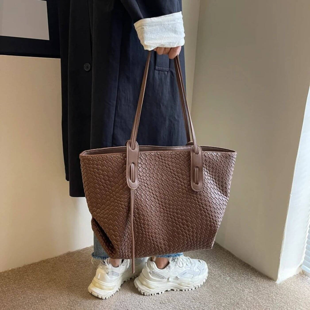 Riley - Luxury Woven Tote Shoulder Bag