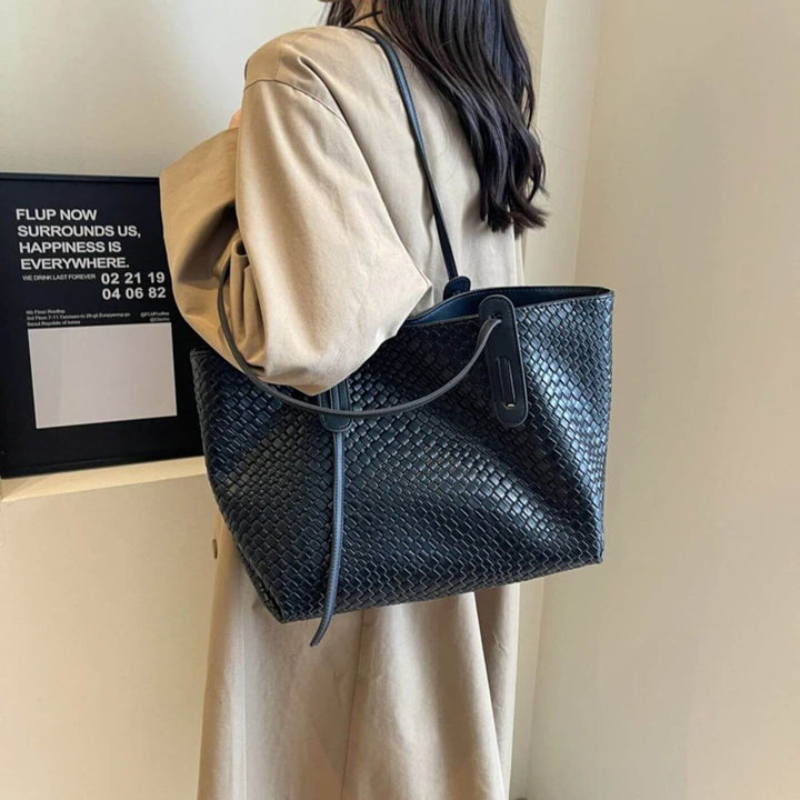 Riley - Luxury Woven Tote Shoulder Bag
