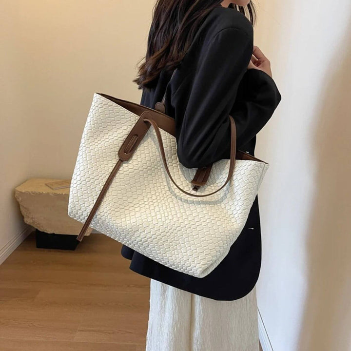 Riley - Luxury Woven Tote Shoulder Bag