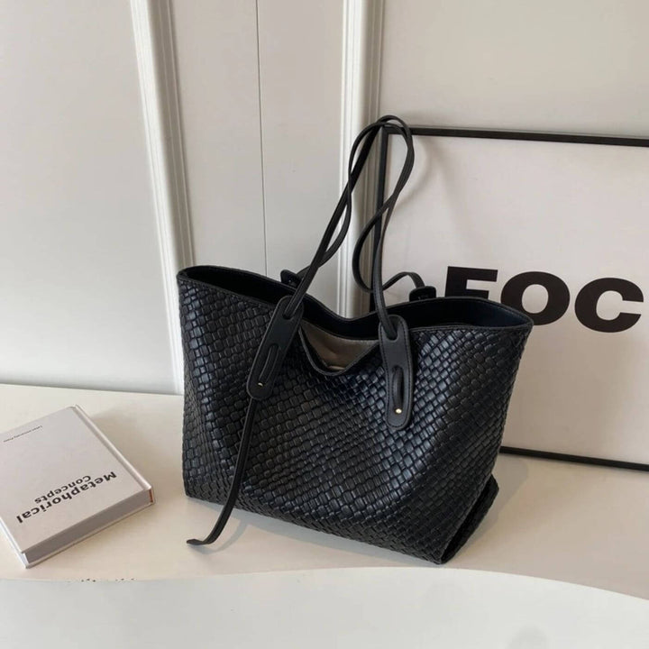 Riley - Luxury Woven Tote Shoulder Bag