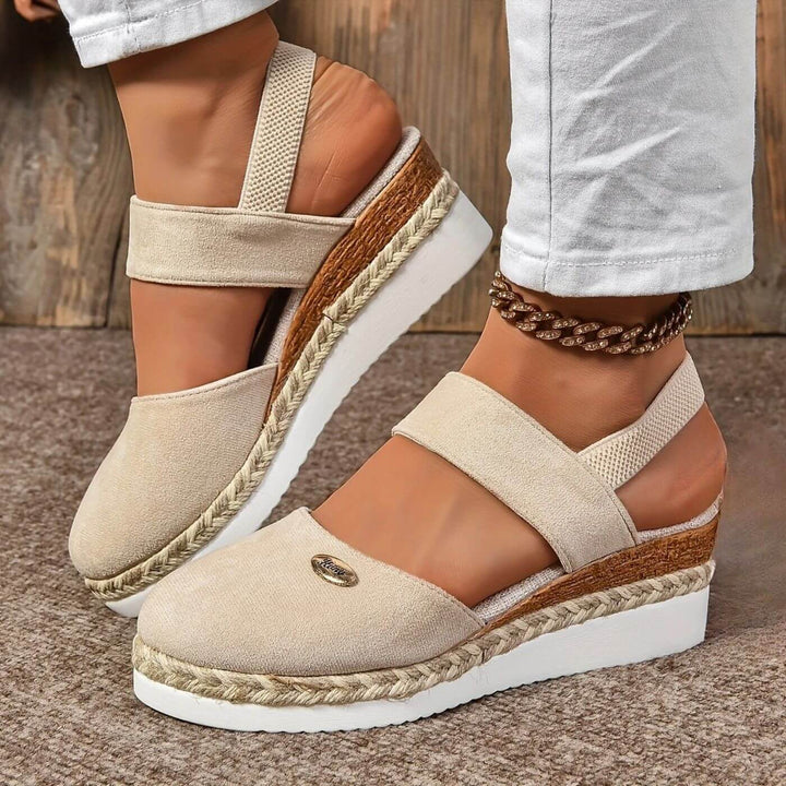 Tara - Elegant Closed Toe Orthopedic Wedge Sandals