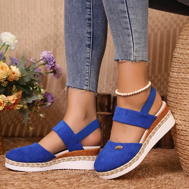 Tara - Elegant Closed Toe Orthopedic Wedge Sandals