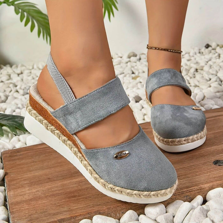 Tara - Elegant Closed Toe Orthopedic Wedge Sandals