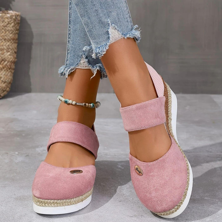Tara - Elegant Closed Toe Orthopedic Wedge Sandals