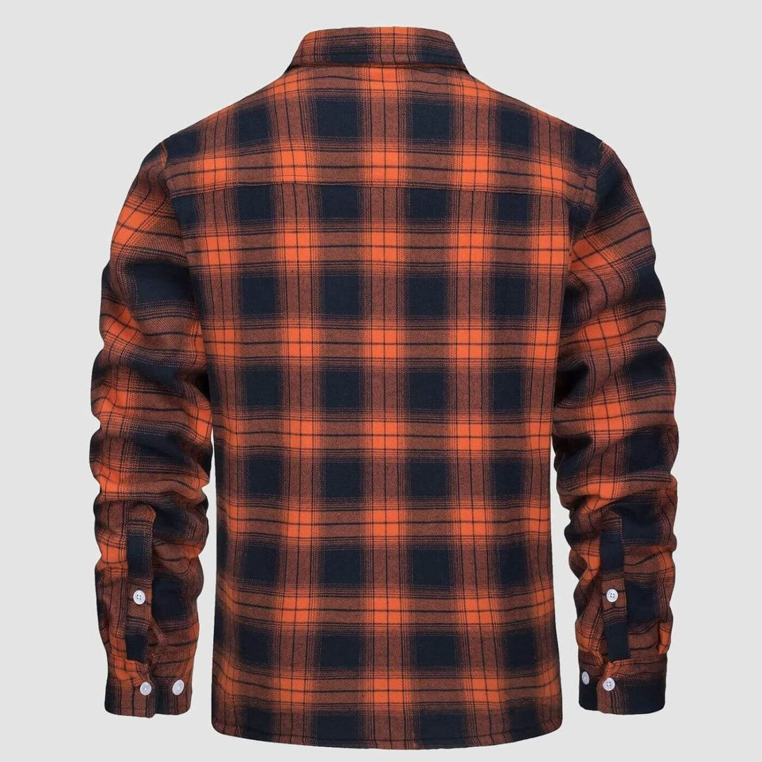 Theodore - Winter warm Fleece Lined Plaid Jacket