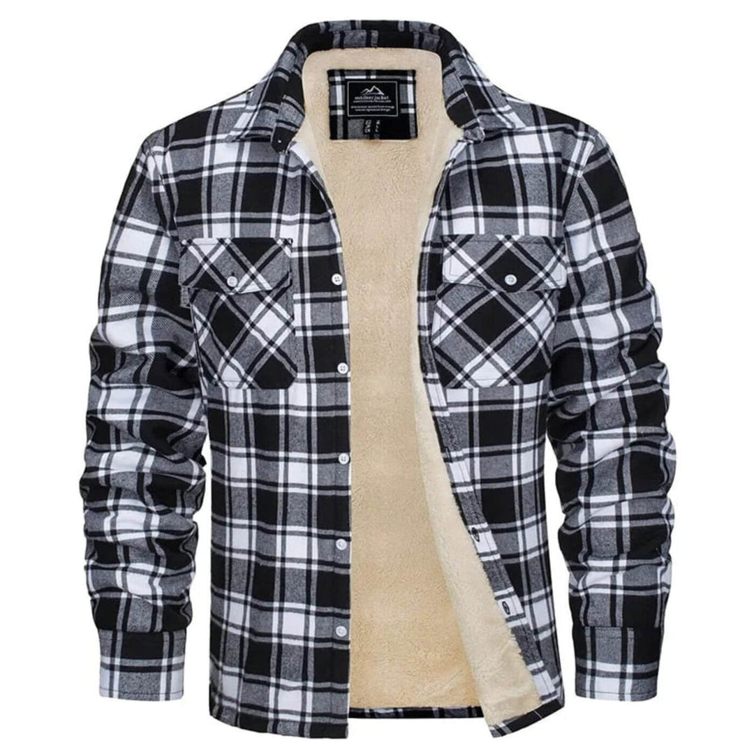 Theodore - Winter warm Fleece Lined Plaid Jacket
