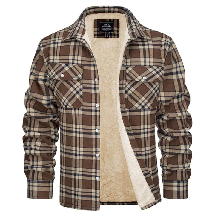 Theodore - Winter warm Fleece Lined Plaid Jacket