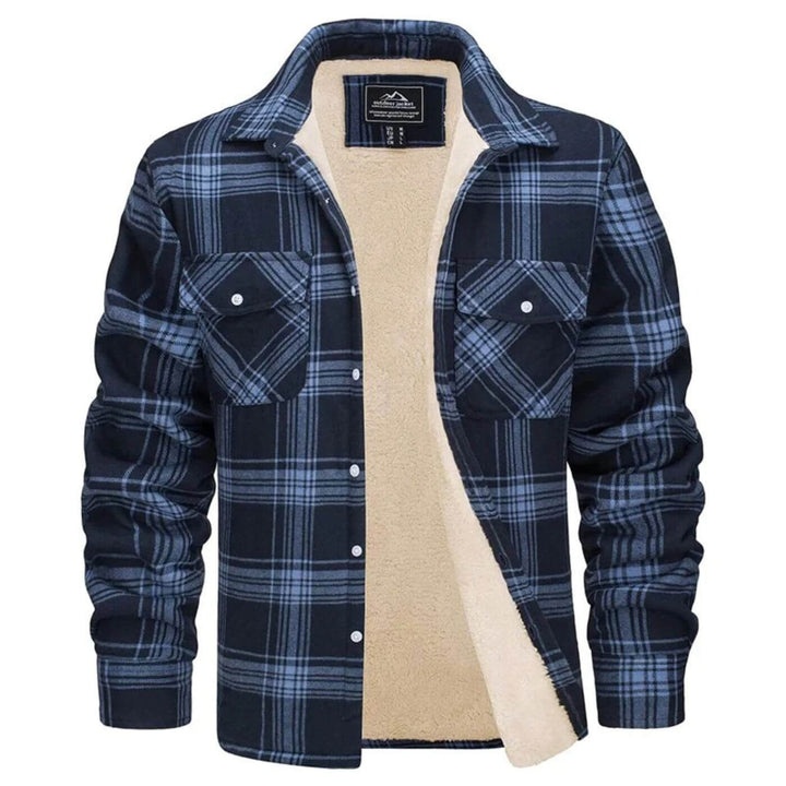 Theodore - Winter warm Fleece Lined Plaid Jacket