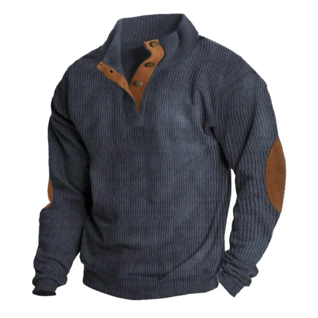 Timothy - Ribbed Lapel Collar Sweater