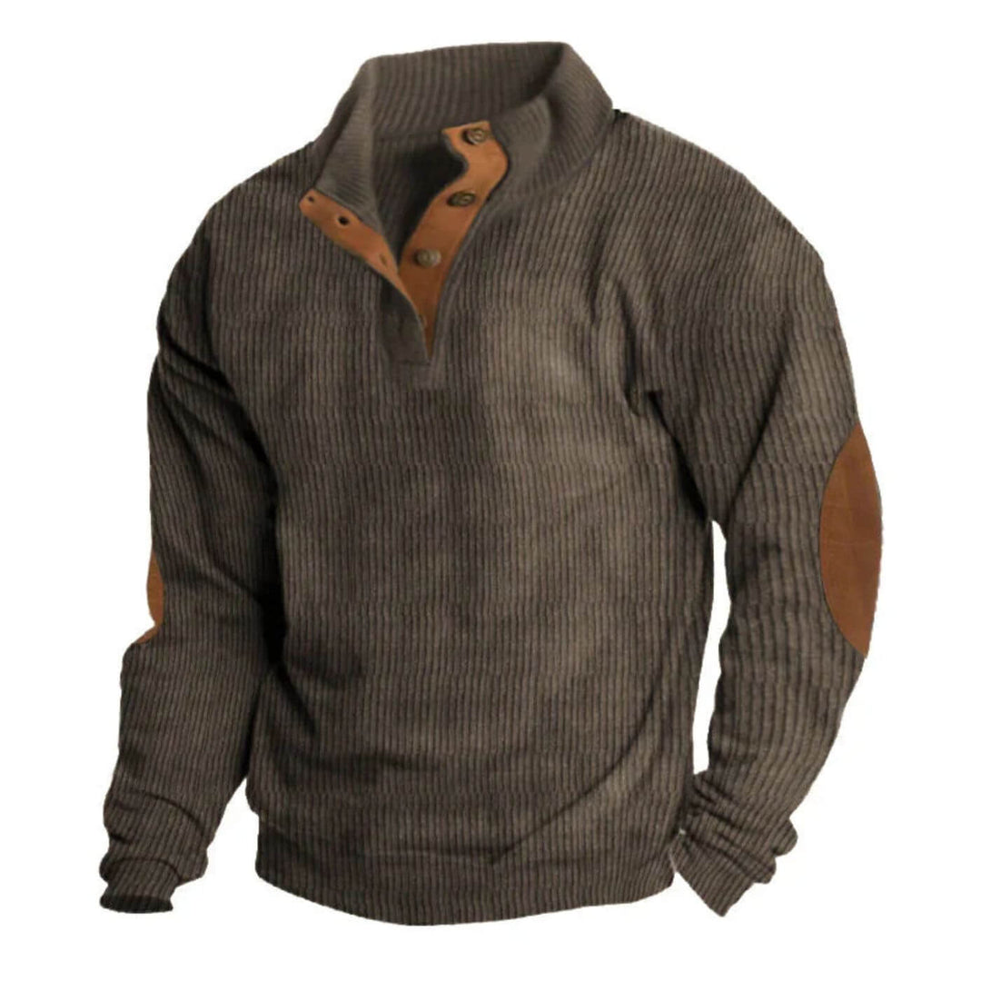 Timothy - Ribbed Lapel Collar Sweater