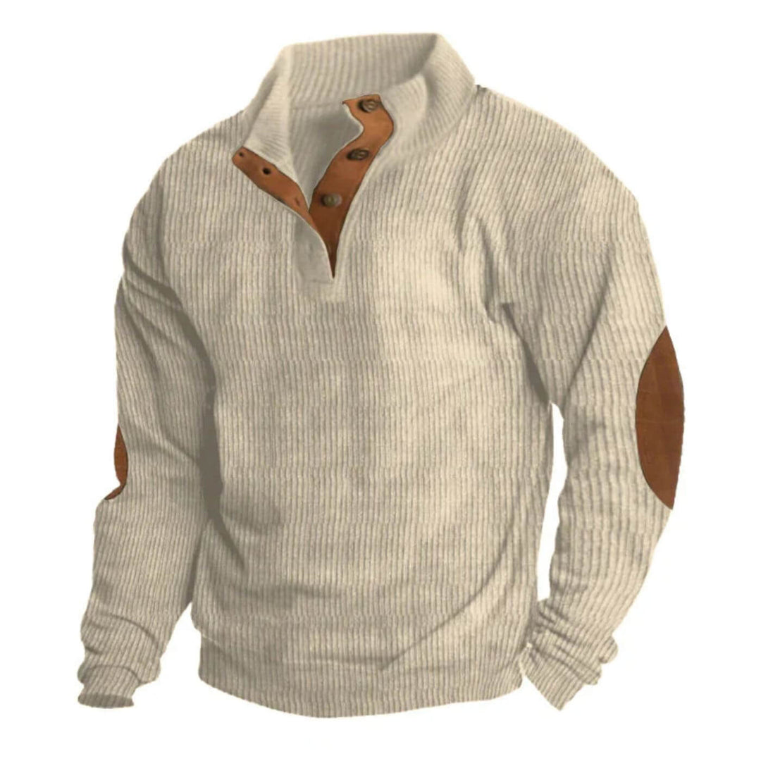 Timothy - Ribbed Lapel Collar Sweater