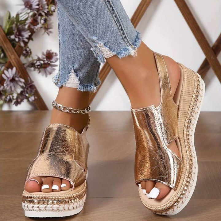 Valerie – Elegant Orthopedic Wedge Sandals