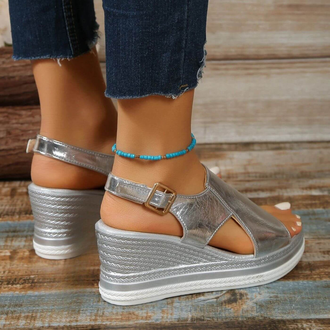 Valerie – Elegant Orthopedic Wedge Sandals