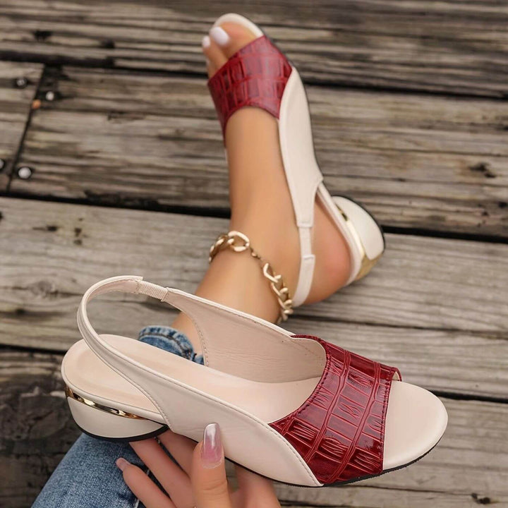 Victoria - Elegant Low Heel Orthopedic Sandals