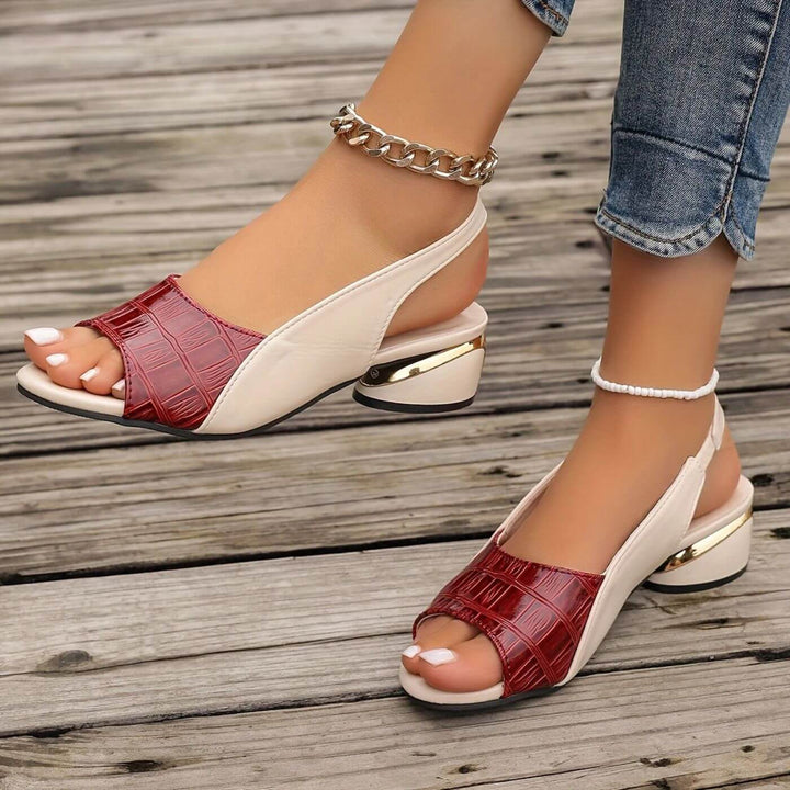 Victoria - Elegant Low Heel Orthopedic Sandals