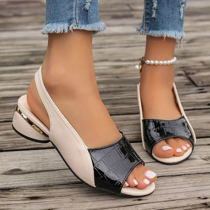 Victoria - Elegant Low Heel Orthopedic Sandals