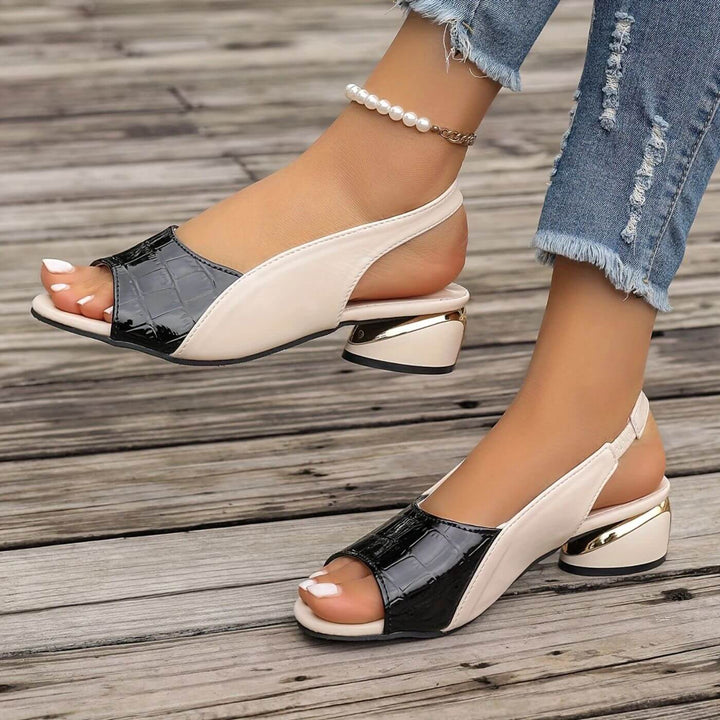 Victoria - Elegant Low Heel Orthopedic Sandals