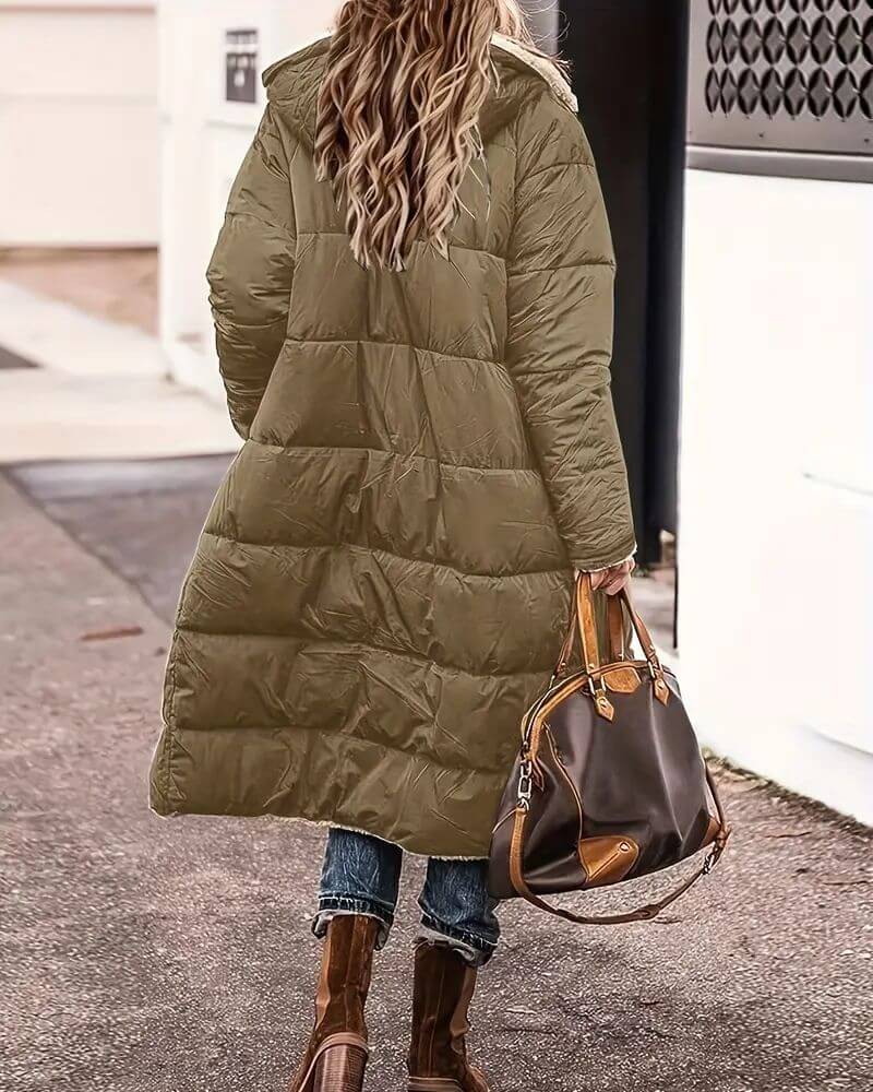 Vivian - Reversible Fleece Lined Winter Long Coat