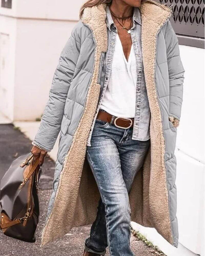 Vivian - Reversible Fleece Lined Winter Long Coat