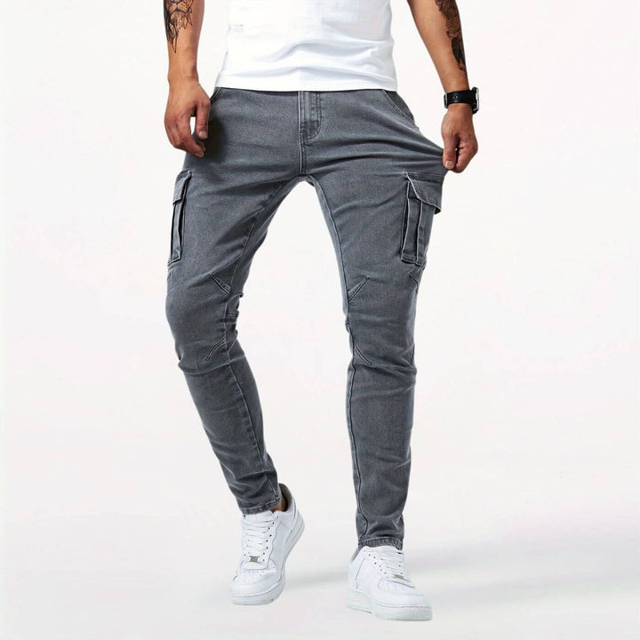 William - Denim Jeans Stretch Cargo Pants