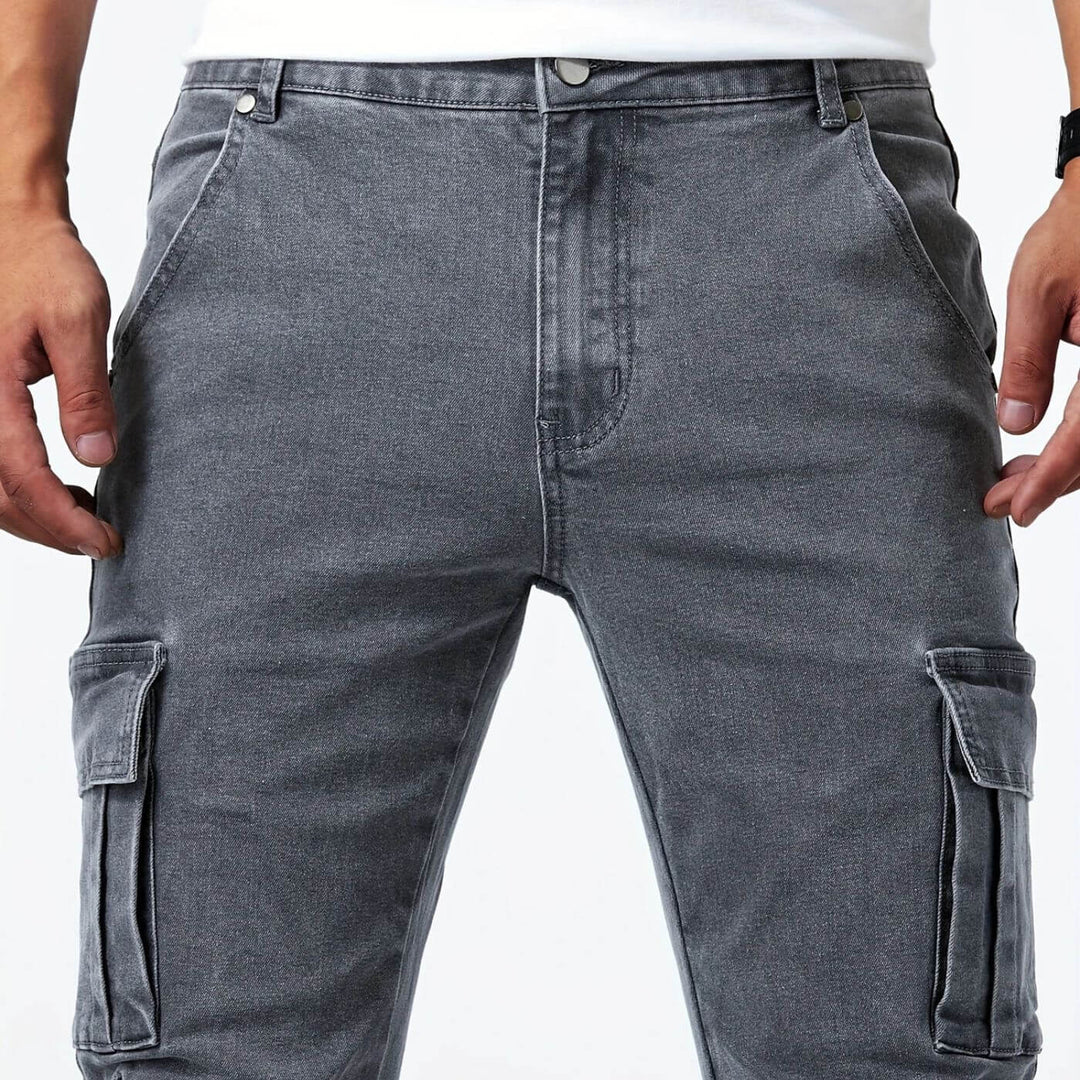 William - Denim Jeans Stretch Cargo Pants