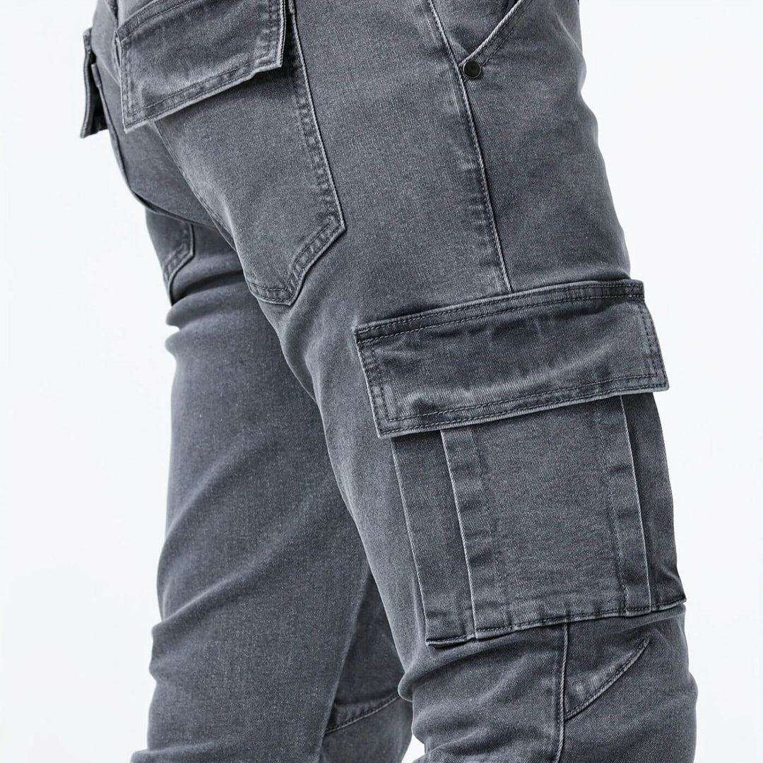 William - Denim Jeans Stretch Cargo Pants