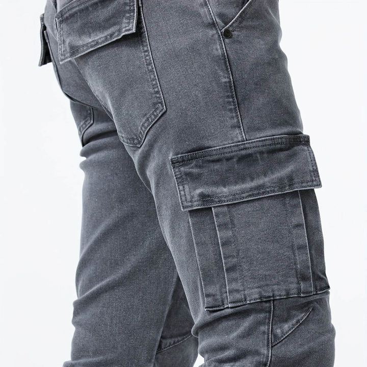 William - Denim Jeans Stretch Cargo Pants