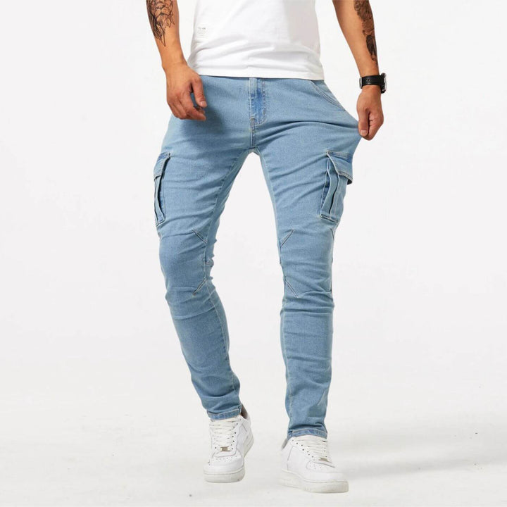 William - Denim Jeans Stretch Cargo Pants