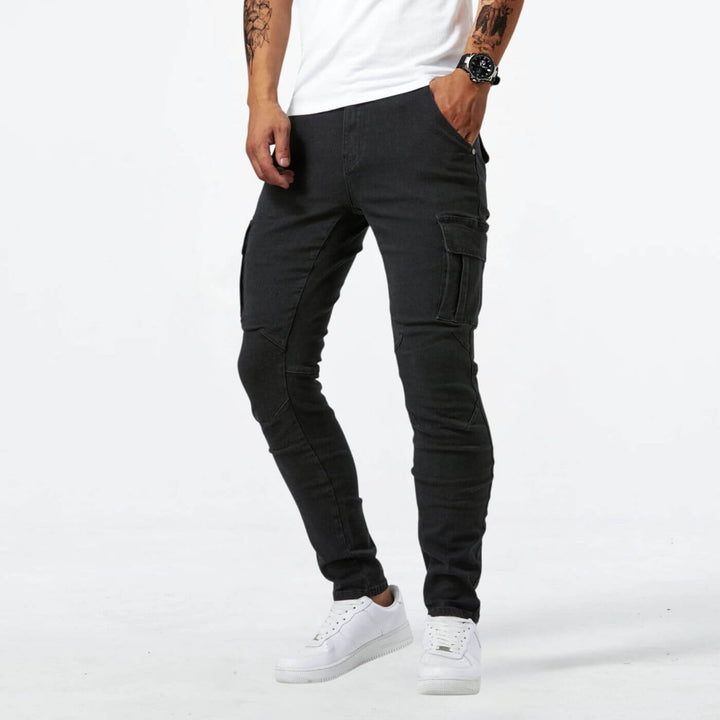 William - Denim Jeans Stretch Cargo Pants